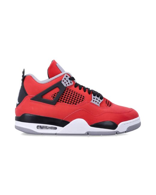 Nike Red Air Jordan 4 'Toro Bravo' Sneakers