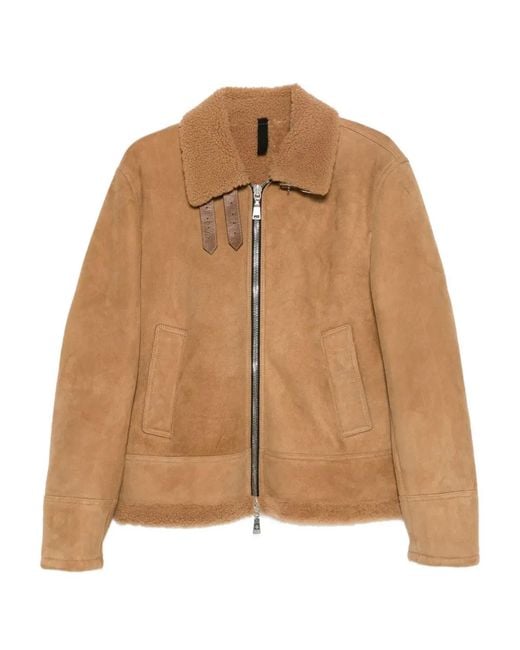 Tagliatore Brown Suede Jacket for men