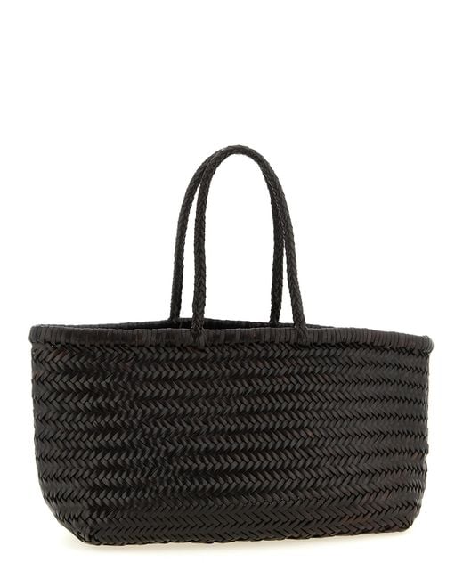 Dragon Diffusion Black 'Bamboo Triple Jump' Large Shoulder Bag