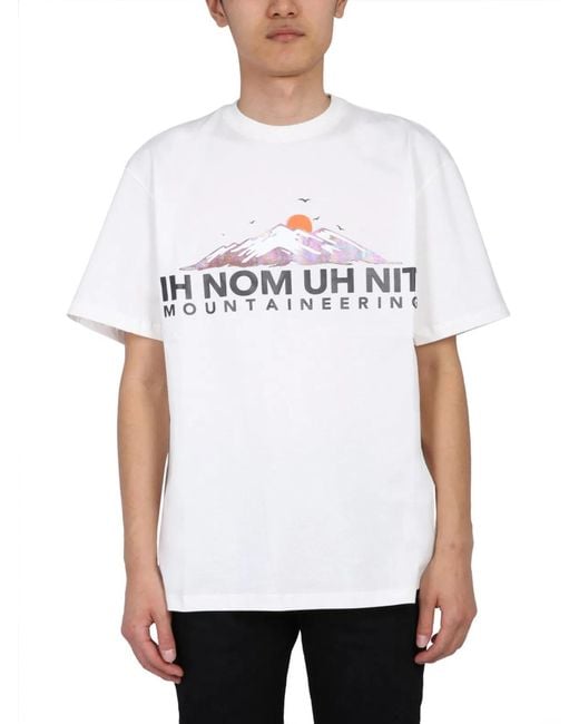 Ih Nom Uh Nit White Crew Neck T-Shirt for men