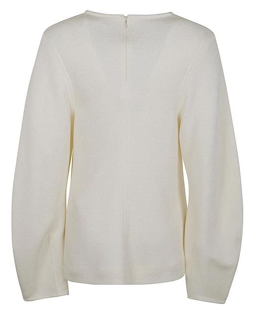 Jil Sander Gray Top Cn Ls