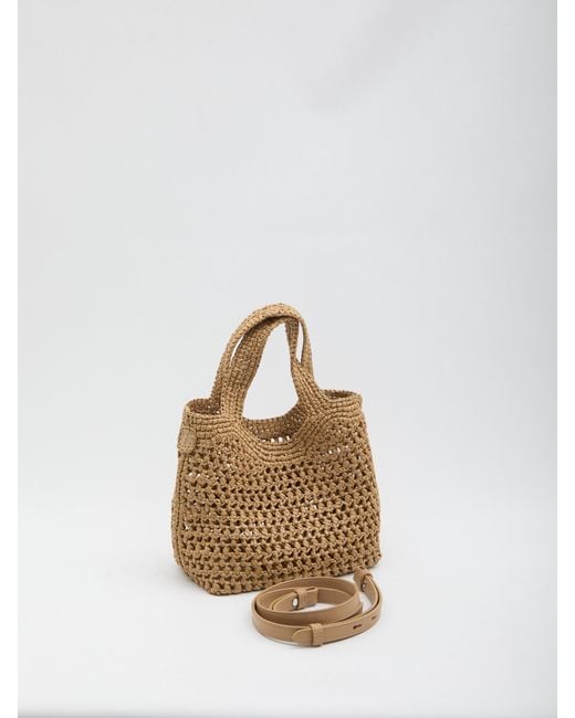 Tod's Natural Viscose Calfskin Shoulder Bag