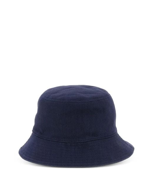 Fendi Blue Reversible Monogram Denim Cap