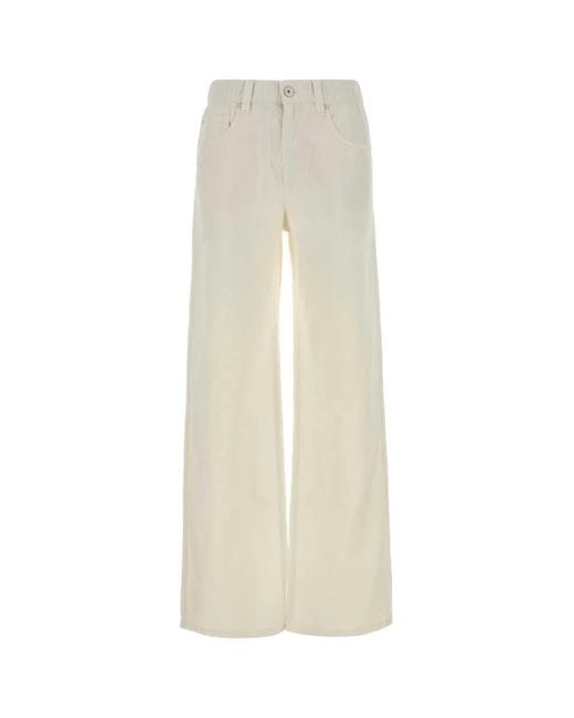 Brunello Cucinelli White Dyed Pants