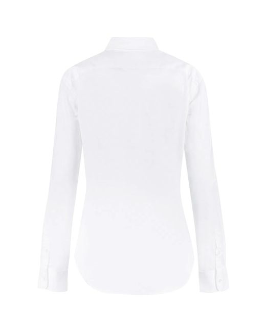 Polo Ralph Lauren White Long-Sleeved Cotton Shirt