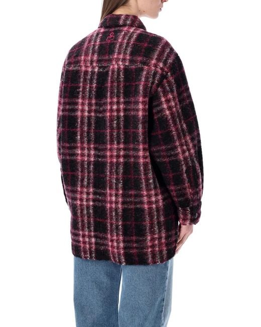 Isabel Marant Red Isabel Marant Etoile Marant Étoile Harveli Wool-Blend Coat