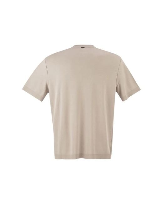Herno White Cotton Jersey T-Shirt for men