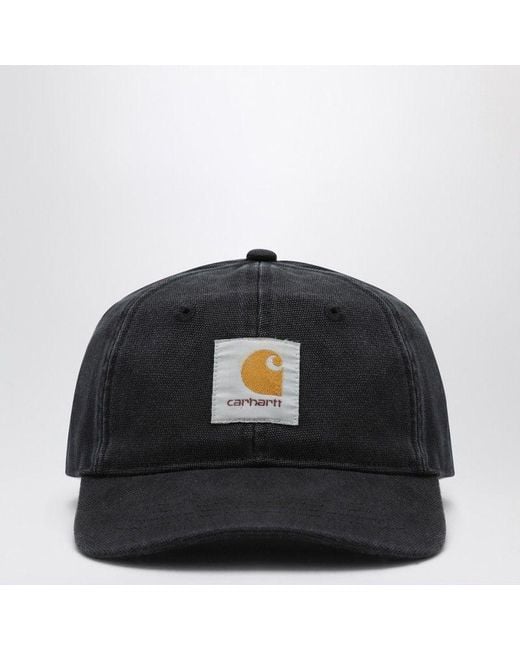 Carhartt Black Canvas Cap/Stone Washed for men