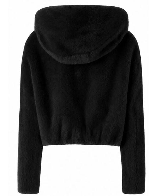 Pinko Black Polyester Winter Coat