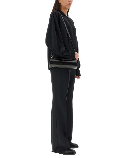 Jil Sander Black Viscose Blend Pants