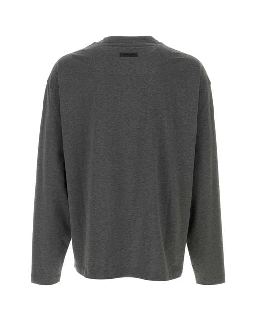 Fear Of God Gray Classic Long Sleeve Tee for men
