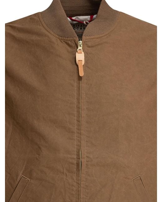 Manifattura Ceccarelli Brown Cotton Jacket for men