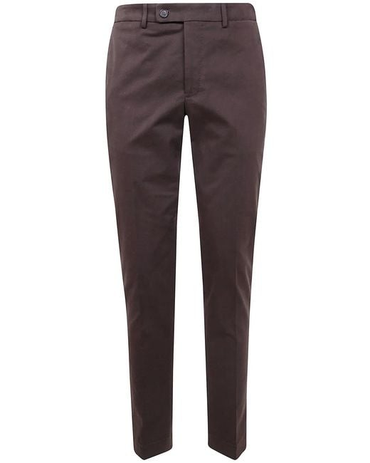 Incotex Brown "Chino Slim Fit" Trousers for men