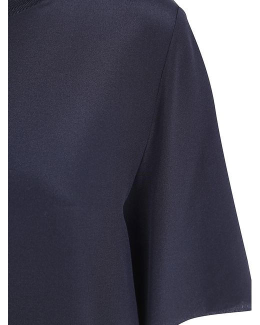 Joseph Blue "New Rubin" Crepe De Soie Top