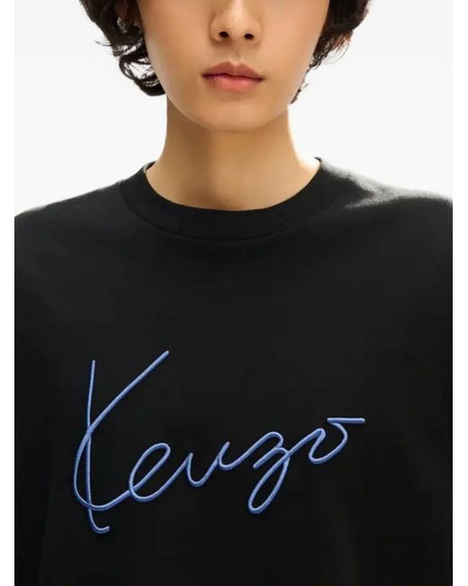 KENZO Black Cotton T-Shirt for men