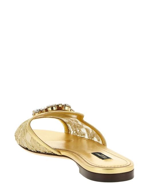 Dolce & Gabbana White Dolce & Gabbana 'Taormina' Sandals