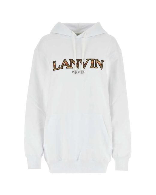 Lanvin White Cotton Sweatshirt