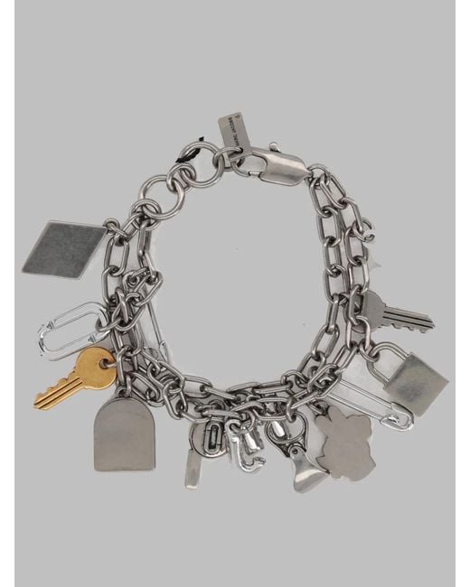Marc Jacobs Gray Bracciale "Pop America" Con Charms