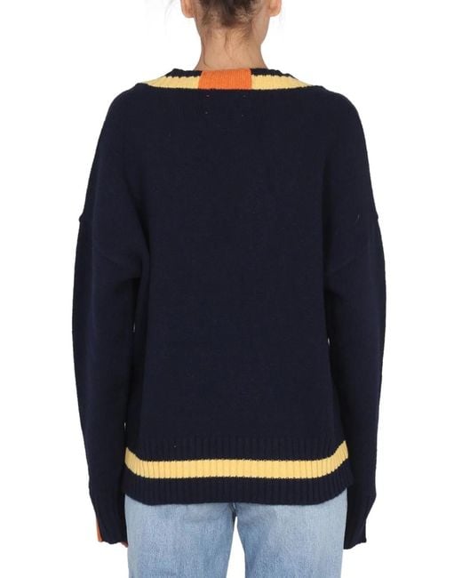 RIGHT FOR Blue V-Neck Jersey