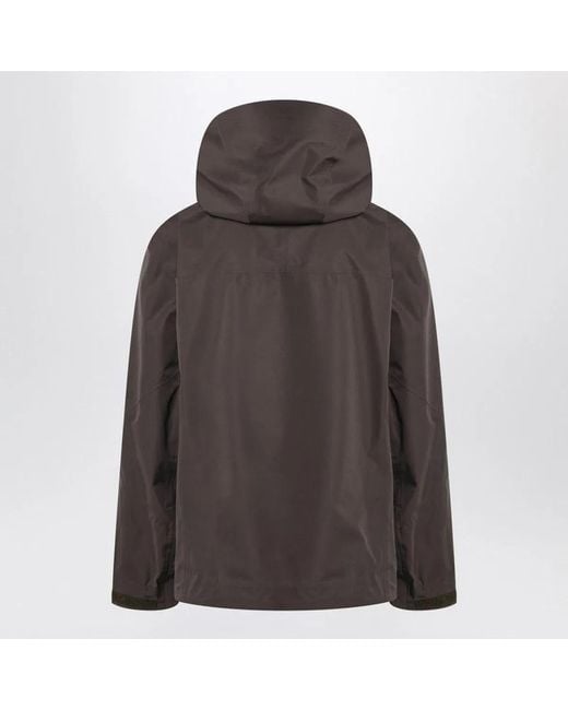 Prada Brown Camouflage Hooded Jacket for men