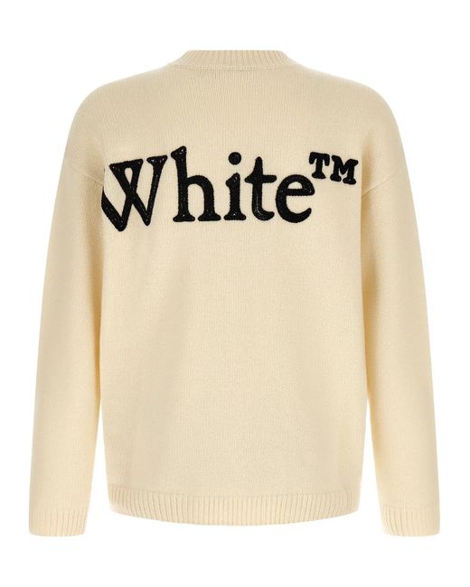 Off-White c/o Virgil Abloh Natural 'Bookish Shared' Sweater for men