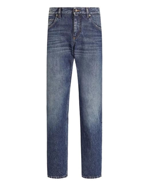 Dolce & Gabbana Blue Dolce & Gabbana Regular Fit Jeans for men