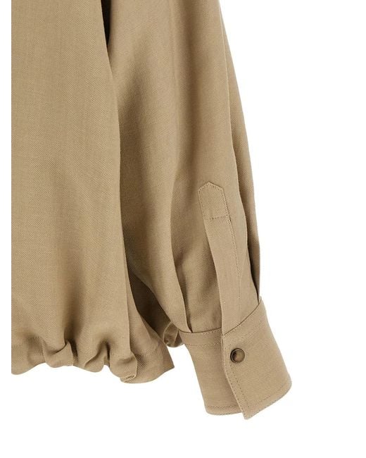 Brunello Cucinelli Natural Fluid Twill Shirt