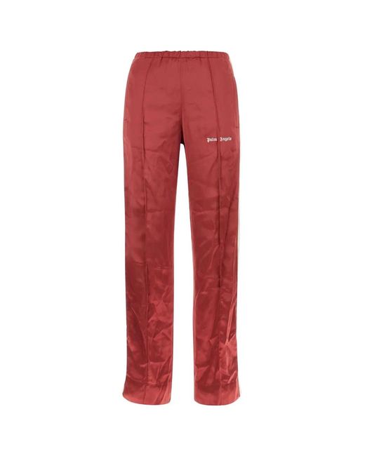 Palm Angels Red Tyrian Viscose Pant