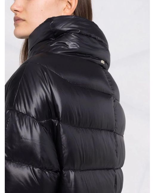 Herno Black Matilde Midi Down Jacket
