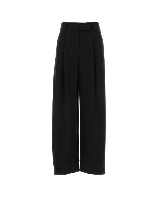Giorgio Armani Black Pantalone Con Bottone Polso