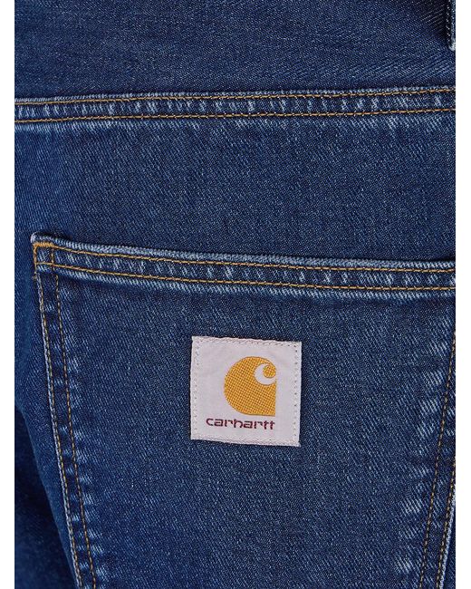 Carhartt Blue "Newel" Pant Maitland Denim for men