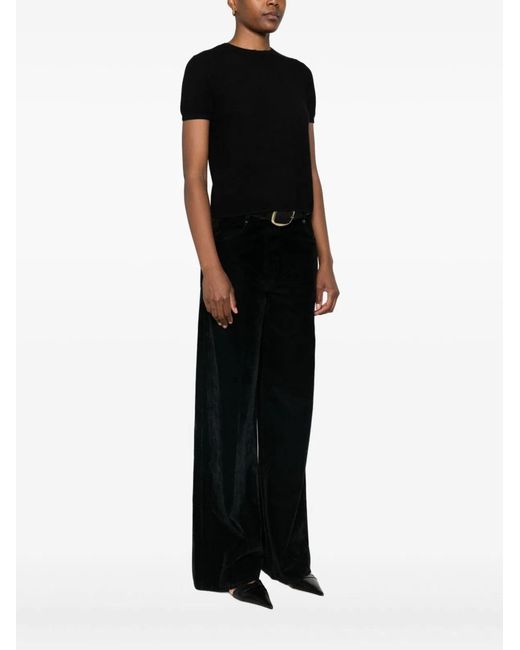 Lisa Yang Black Ira Cashmere T-Shirt