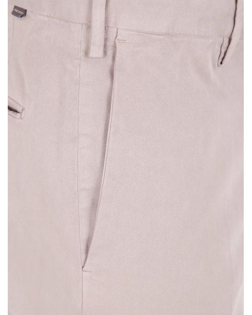 Incotex Pink "Chino Slim Fit" Trousers for men