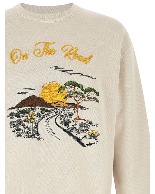 Isabel Marant White Cotton Sweatshirt for men