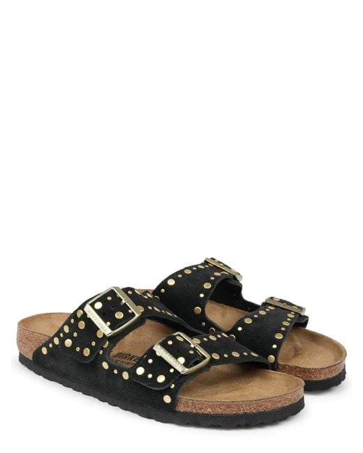 Birkenstock Black Sandalo "Arizona Rivet"