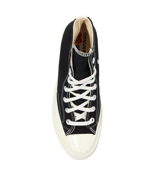 COMME DES GARÇONS PLAY White X Converse Chuck 70 Hi Sneakers