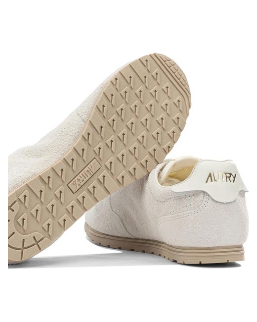 Autry White Cow Nylon Sneakers Slip-On for men