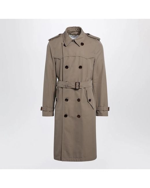 Burberry Brown Short Foxfield Trench Coat for men
