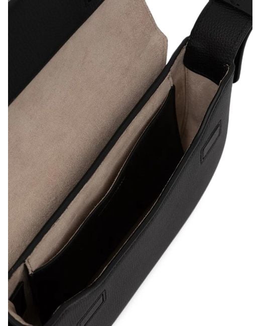 Emporio Armani Black Leather Corssbody Bag