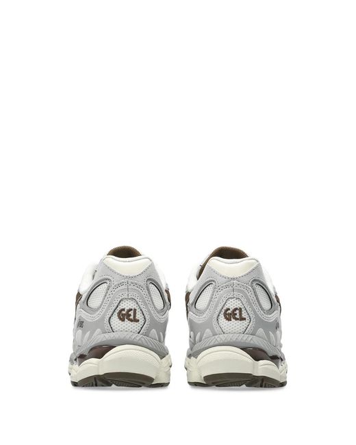 Asics White Gel-Nyc Mesh And Suede Sneakers for men