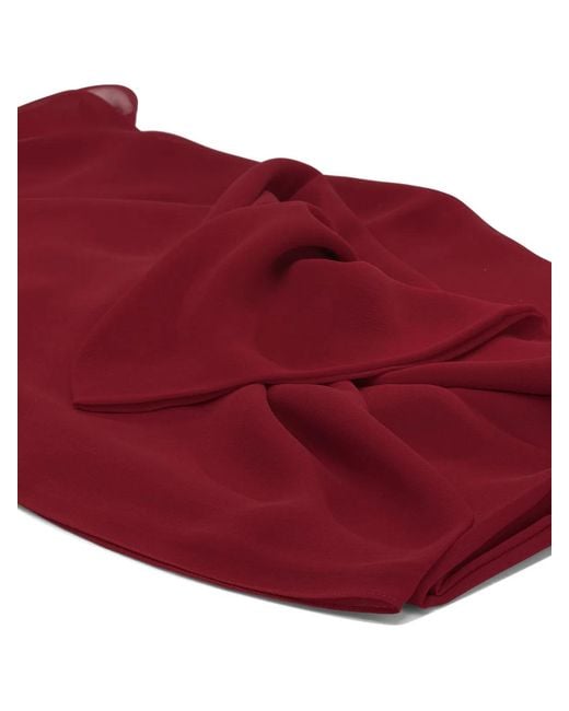 Max Mara Red Silk Scarf