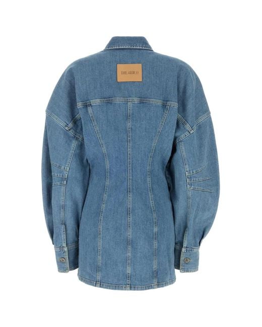 The Attico Blue Miniabito Denim