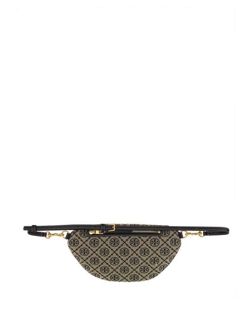 Tory Burch Gray Belt Bag T Monogram
