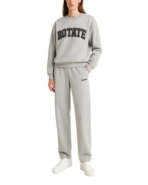 ROTATE BIRGER CHRISTENSEN Gray Rotate Birger Christensen Sweatshirt With Logo