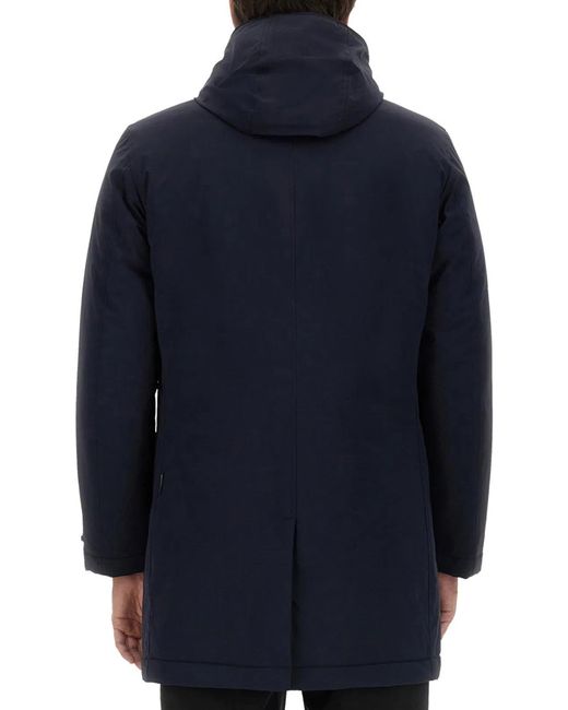 Woolrich Blue Nylon Jacket for men