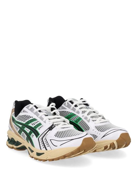 Asics White Gel-Kayano 14 Mesh And Faux Leather Sneakers for men