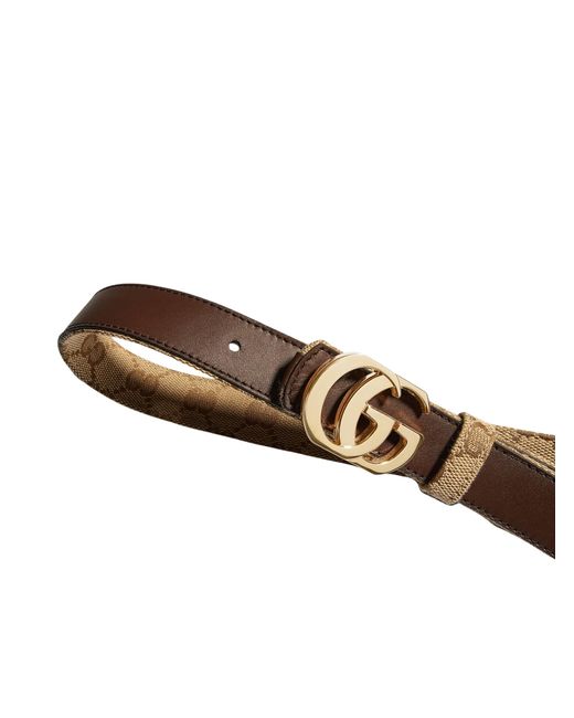 Gucci White Cut Gg Marmont Reversible Belt