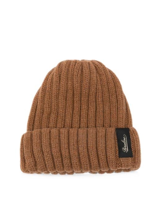 Borsalino Brown Hill Cashmere Beanie