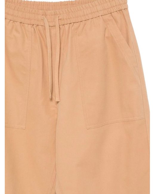 Maison Kitsuné White Maison Kitsuné Cotton Trousers for men
