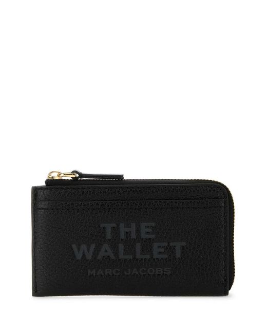 Marc Jacobs Black The Top Zip Multi Wallet Leather